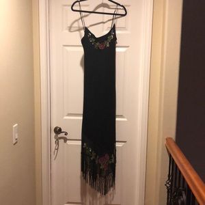 Sexy black flower sequins